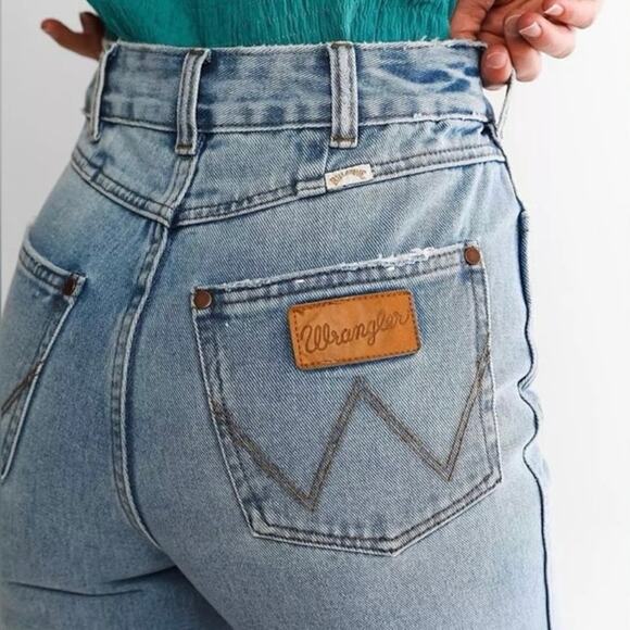 Wrangler Billabong flare bellbottom floral patchwork jeans 70's high rise 27 - Picture 11 of 15